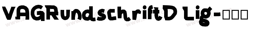 VAGRundschriftD Lig字体转换